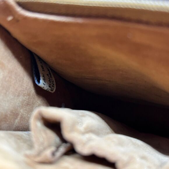 Patricia Nash Brown Tooled Leather Flap Front Western Saddle Crossbody Bag Purse - Picture 6 of 13